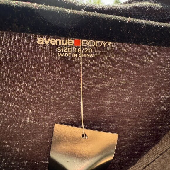 Avenue Body Maxi Tank Style Nightgown MEOW Sexy Cat Black Graphic Size 18/20 NWT - Picture 6 of 11